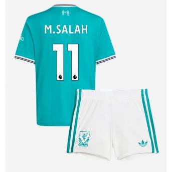 Billige Fotballdrakt Liverpool Mohamed Salah #11 Replika Tredjedraktsett Barn 2025-26 Kortermet (med bukser)